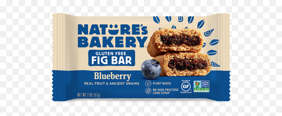 Natureu0027s Bakery Gluten Free Fig Bar Blueberry - Bakery Gluten Free Fig Bar Png,Blueberries Png
