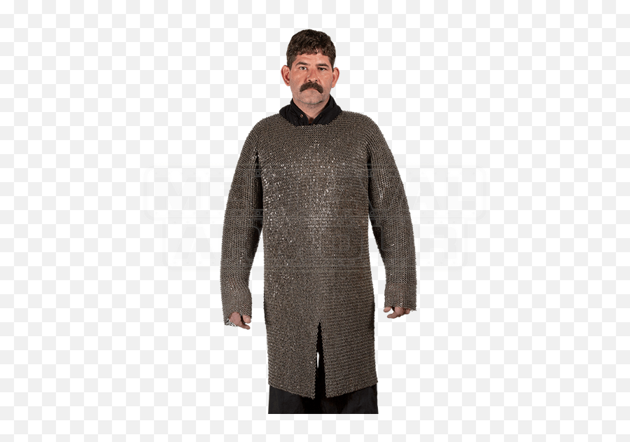 Round Ring Riveted Chainmail Hauberk - 6 Millimeter Sweater Png,Chainmail Png