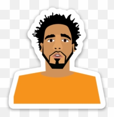 J Cole Clipart - Full Size Clipart 2549021 Pinclipart Cartoon J Cole Png,Drake Face Png