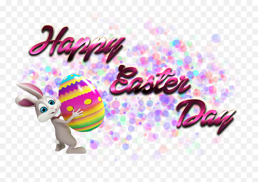 Happy Easter Day Png - Transparent Background Easter Bunny Clipart,Happy Easter Png
