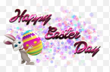 Happy Easter Day Png - Transparent Background Bunny Clipart