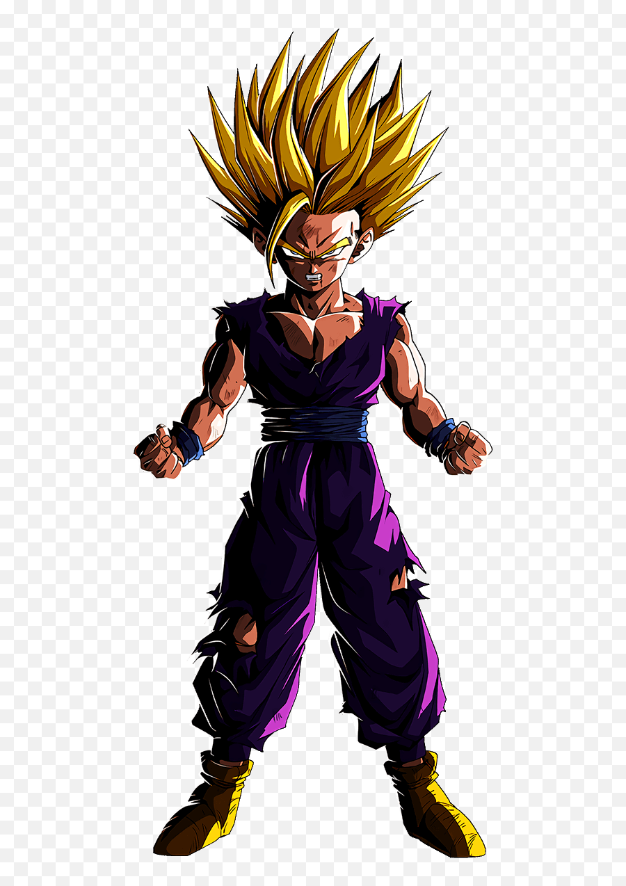 Gohan Art From - Purple And Green Characters Png,Gohan Png