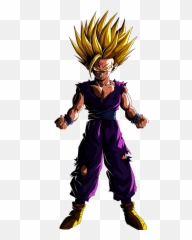 Gohan Art From - Purple And Green Characters Png,Gohan Png