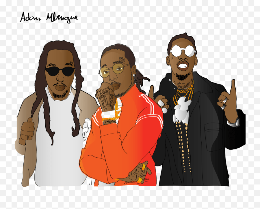 Quavo Drawing Cartoon - Migos Png,Quavo Png