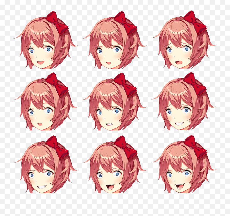 Download Yandere Sayori Head Sprite - Sayori Head Sprites Png,Sayori Png