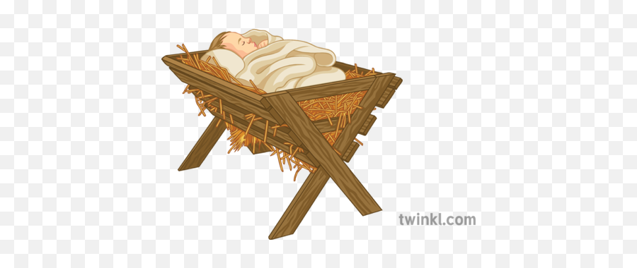 Baby Jesus Science Manger Christmas Ks3 - Baby Jesus In Cradle Png,Manger Png