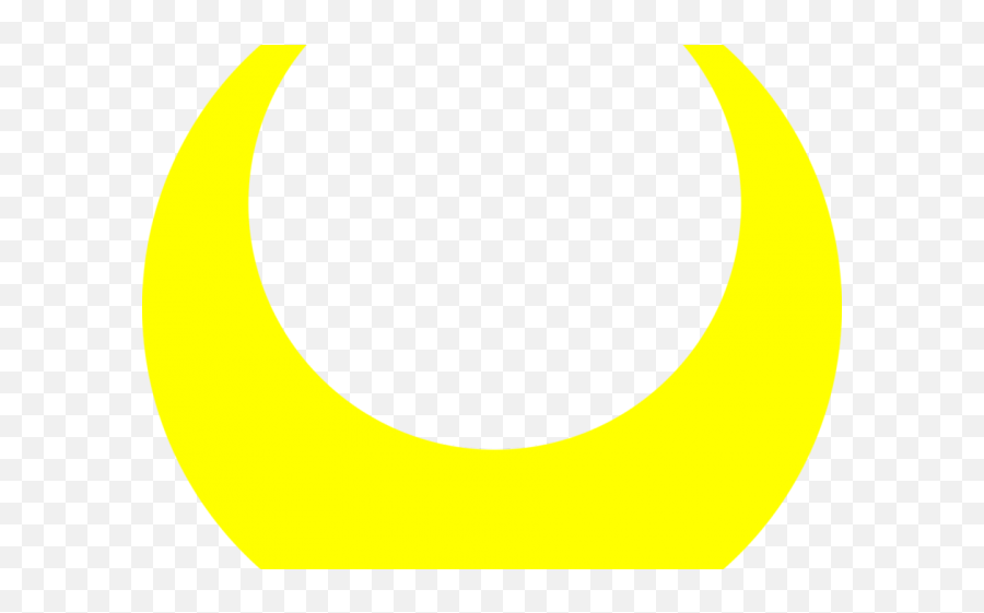 Sailor Moon Clipart Crescent - Circle Png Download Full Sailor Moon Yellow Crescent Moon,Half Moon Png