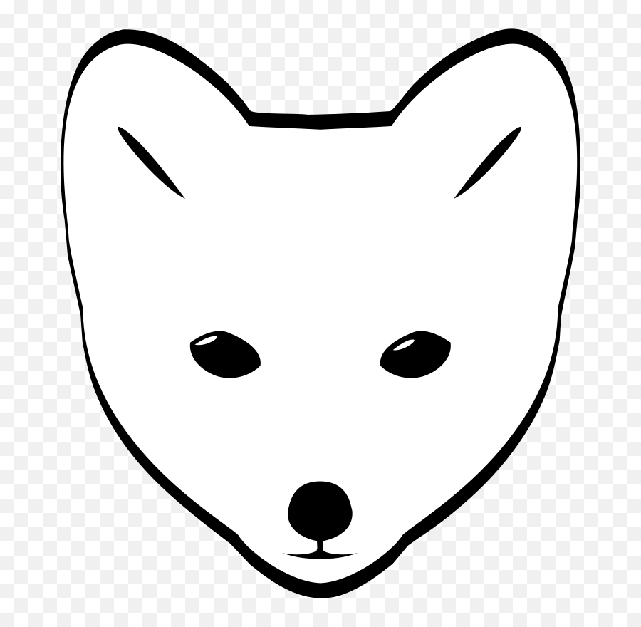 Arctic Fox Head Clipart I2clipart - Royalty Free Public Draw A Arctic Fox Face Png,Arctic Fox Png