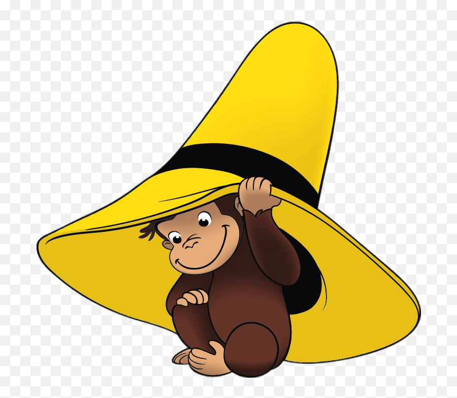 Curious George Underneath The Yellow Hat Transparent Png - Hat Curious George,Sombrero Clipart Png