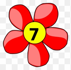 Counting Flower Svg Vector Clip Art - Art png