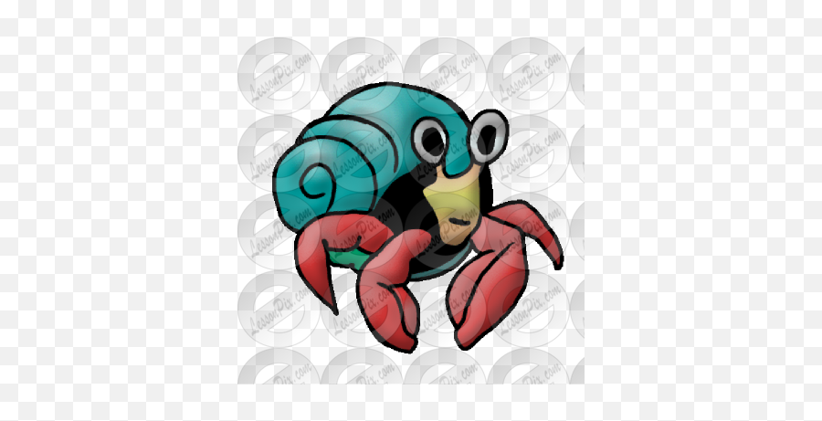 Hermit Crab Picture For Classroom Therapy Use - Great Cartoon Png,Crab Clipart Png