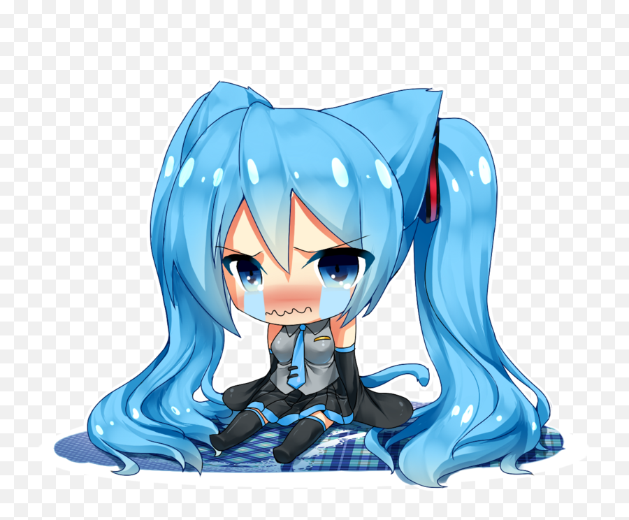 Girl Crying Png - Sad Chibi Hatsune Miku,Miku Transparent