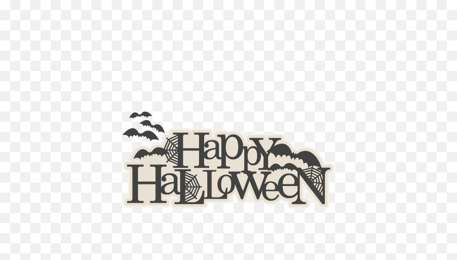 Download Happy Halloween Title Svg Scrapbook Cut File Cute - Cute Title For Halloween Png,Happy Halloween Transparent Background