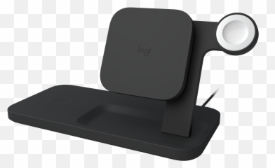 Powered 3 - In1 Dock Logitech 3 In 1 Wireless Charger Png,Airpods Png
