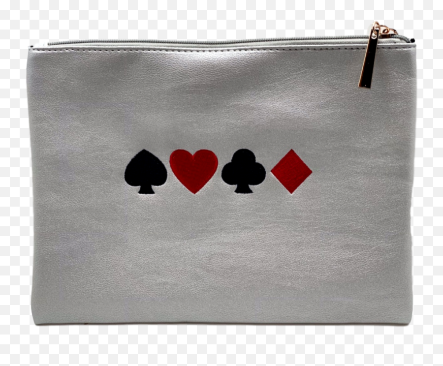 Hipchik Custom Zip Pouch Suits Of Cards - Pouch Png,Card Suits Png