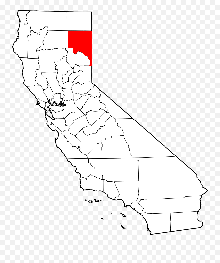 Lassen County - San Joaquin Antelope Squirrel Range Png,California Map Png