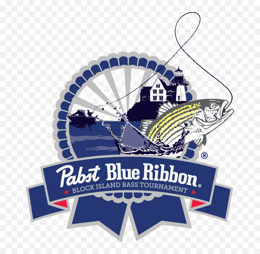 Pabst Block Island Striper Tourney - Pabst Blue Ribbon Fishing Tournament Png,Transparent Ribbon Eel