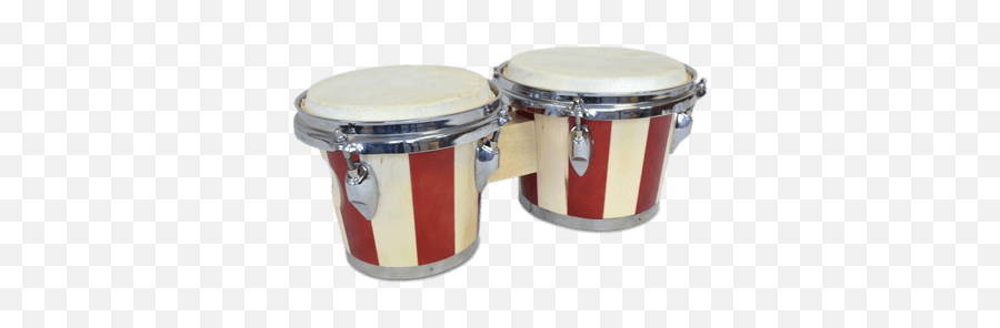Red And White Striped Bongo Drums Transparent Png - Stickpng Bongo Drums Png,Congas Png
