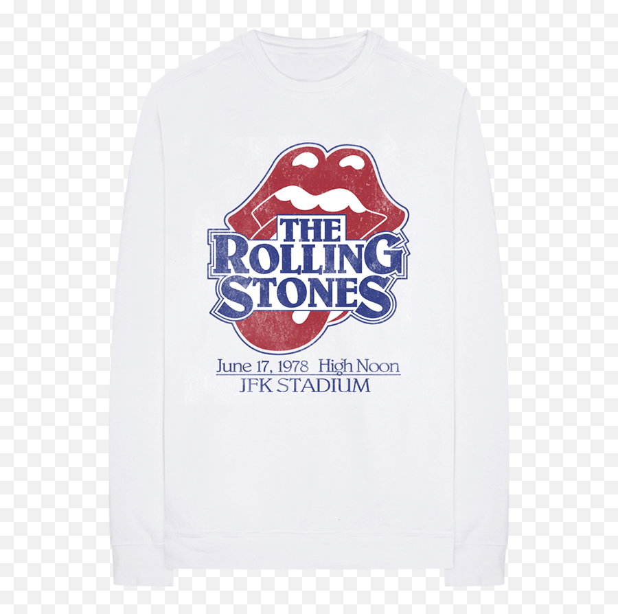 Jfk Stadium Crewneck Sweatshirt - Long Sleeve Png,Rolling Stone Logo Transparent