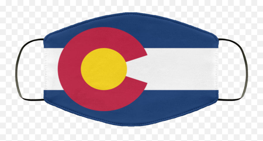 Flag Of Colorado Face Mask - Colorado Flag Face Mask Png,Colorado Flag Png