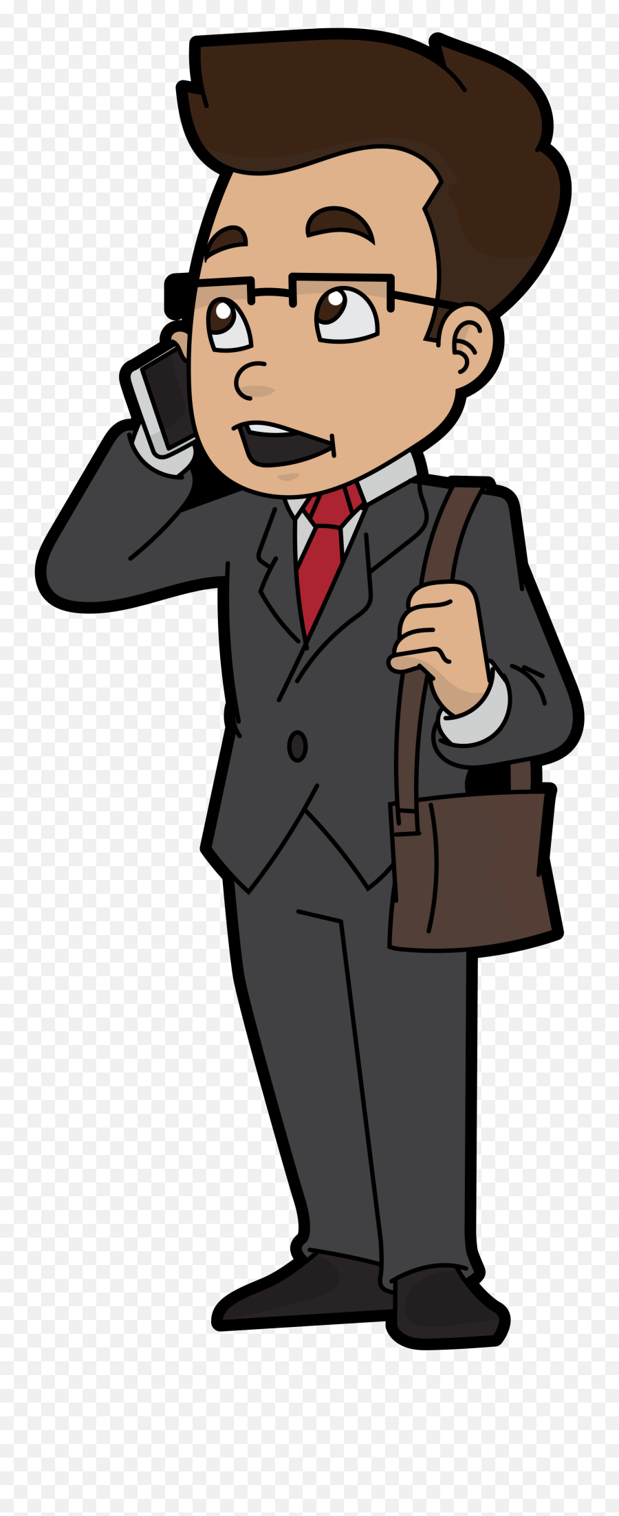 Cartoon Businessman Speaking Png - Cartoon Boy In Suit,Speaking Png