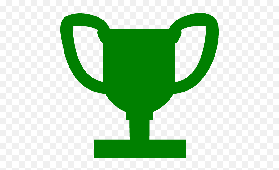Green Trophy 4 Icon - Trophy Icon Green Png,Food Trophy Icon