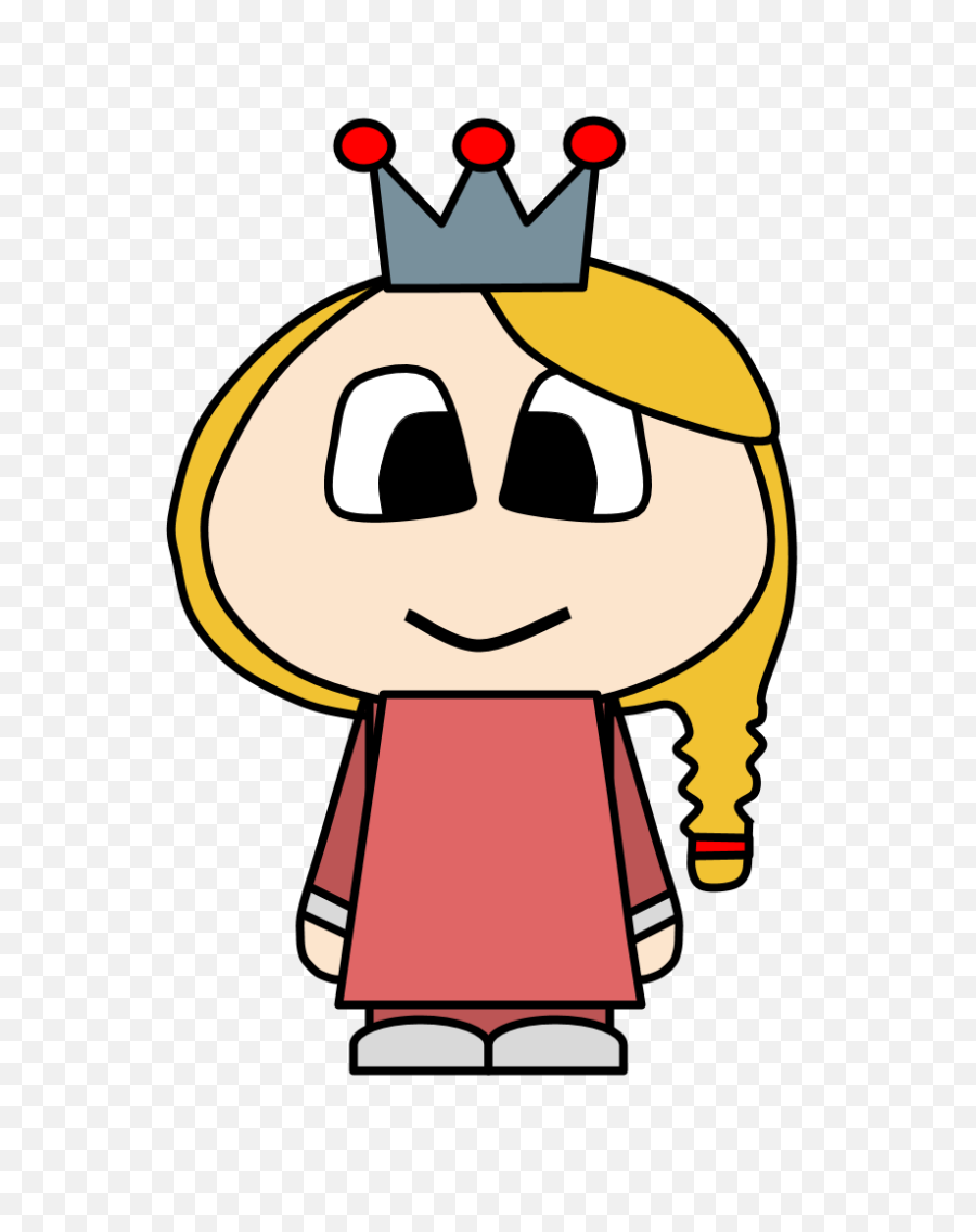 Download Princess Crown Big Eyes Cartoon Person - Cartoon Black And White Princess Crown Cartoon Png,Crown Cartoon Png