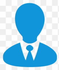 Person Icon Vector Png - Blue