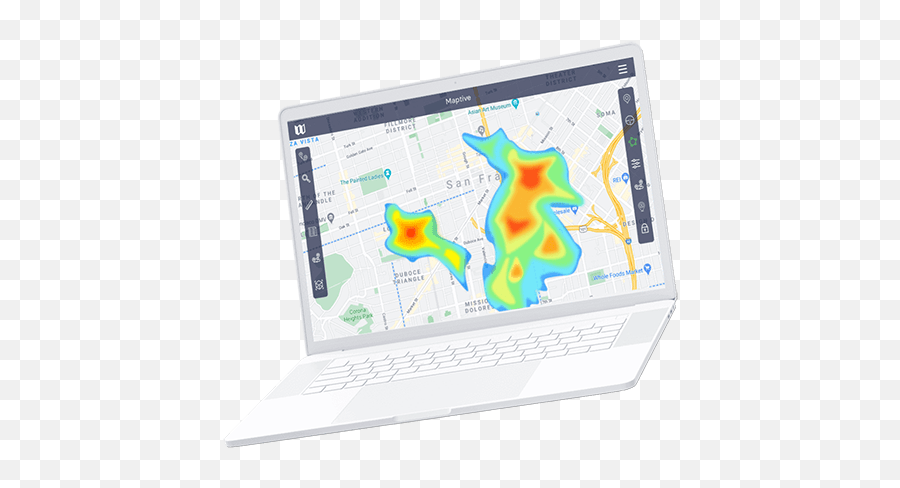 Mapping Software From Maptive Create Custom Maps For Business - Office Equipment Png,Heat Map Icon