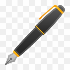 Fountain Pen Free Icon Of Noto Emoji Objects - Cartoon Pen Clipart Png