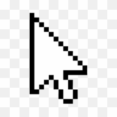 Computer Mouse Pointer Pixel Clip Art - Cursor Png