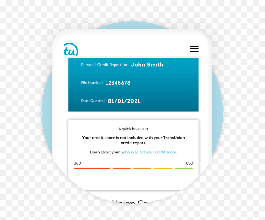 How To Read Your Credit Report Transunion - Vertical Png,Credit Bureau Icon