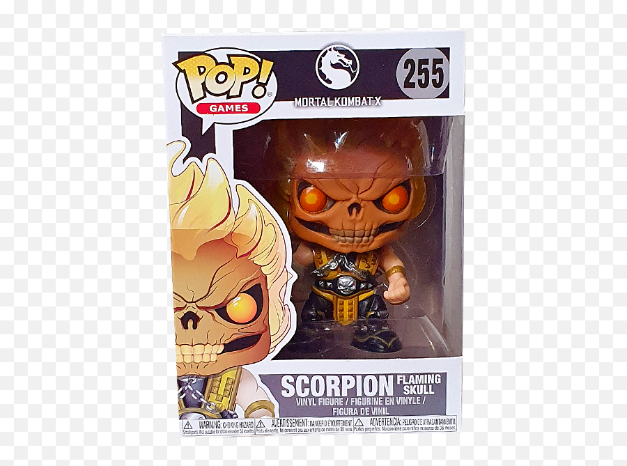 Mortal Kombat X - Scorpion Flaming Skull Us Exclusive Pop Vinyl Figure Bruce Lee Pop Giants Png,Scorpion Mortal Kombat Png