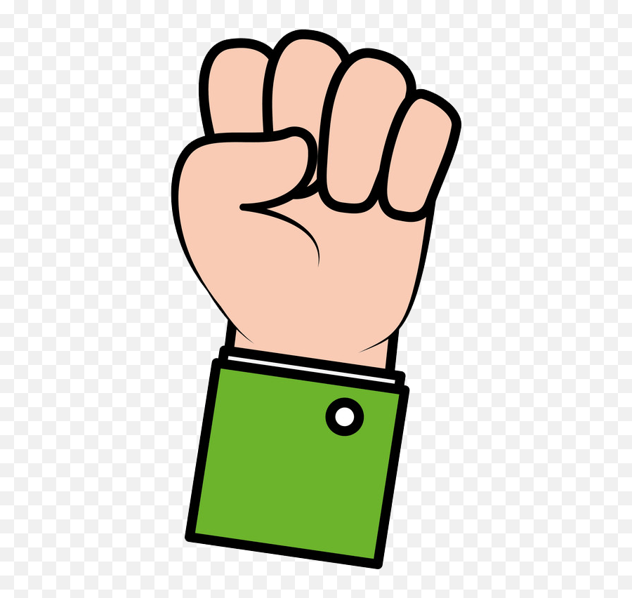 Hand Raised In Fist Png Transparent - Clipart World Horizontal,Clenched Fist Icon