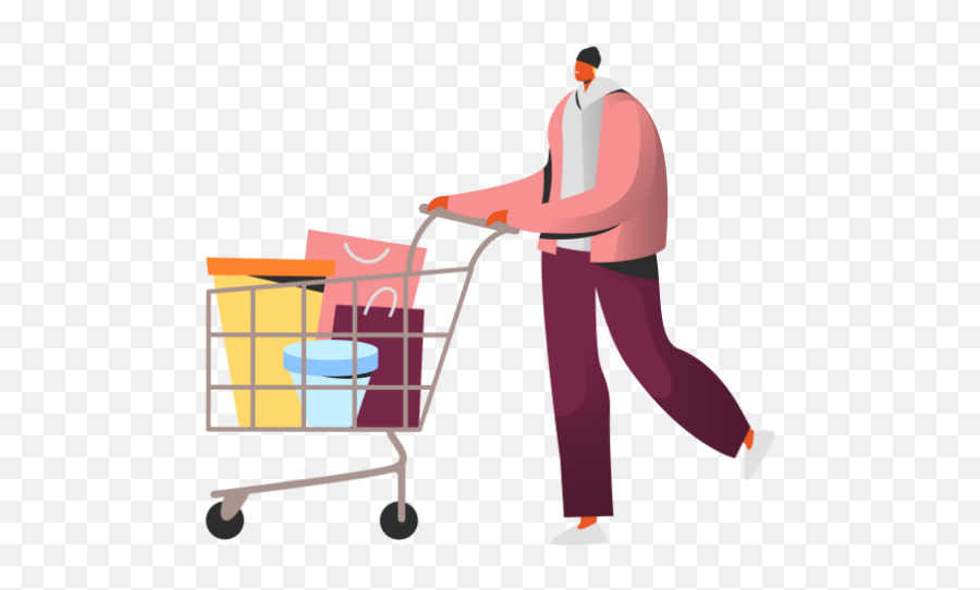 Crm For Fast Moving Consumer Goods Best Fmcg - Ecommerce Page Promotion Png,People Shopping Icon