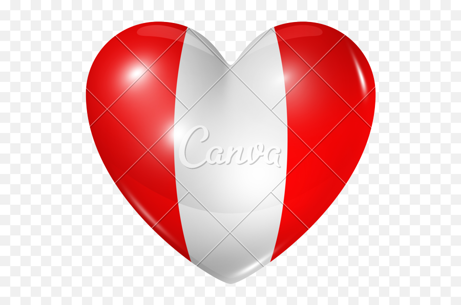 Love Peru Heart Flag Icon - Italian Flag Heart Shaped For Women Png,Heart Shaped Icon