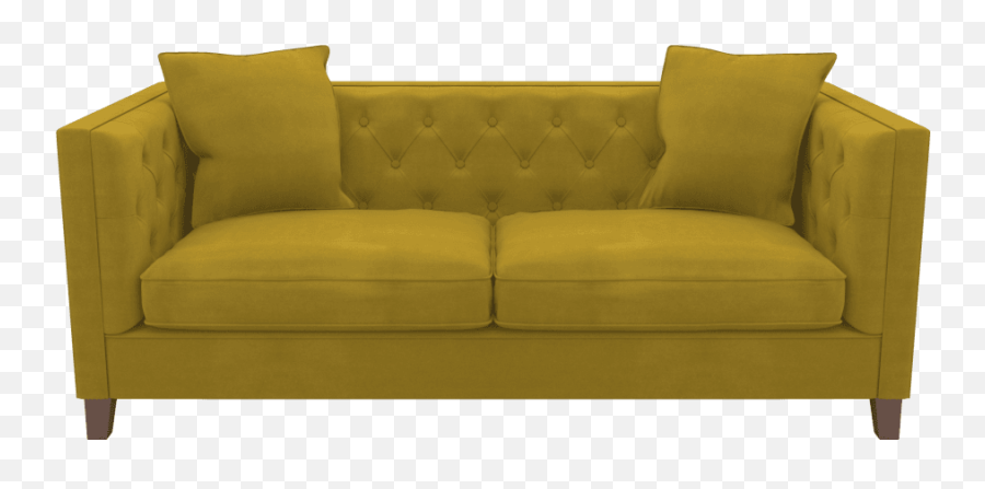 Yellow Sofa Transparent Background - Yellow Couch Transparent Background Png,Couch Transparent Background
