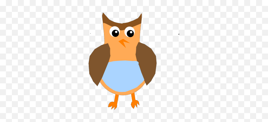 Cartoon Owl Sitting Transparent PNG