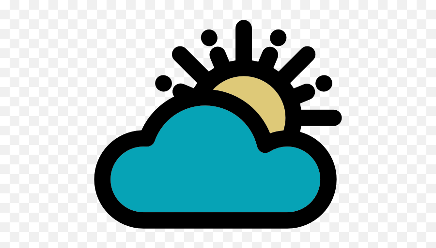 Cloudy - Free Weather Icons Png,Mostly Cloudy Icon