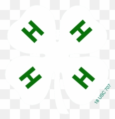 Library Of 4 H Vector Clover Png Files - Transparent Background White H Clover