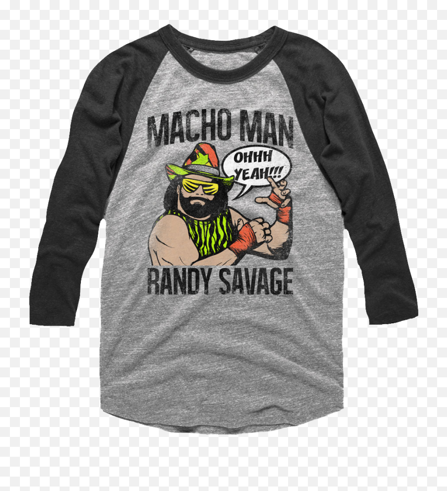 Download Macho Man Randy Savage Raglan - Randy Savage Shirt Png,Macho Man Png