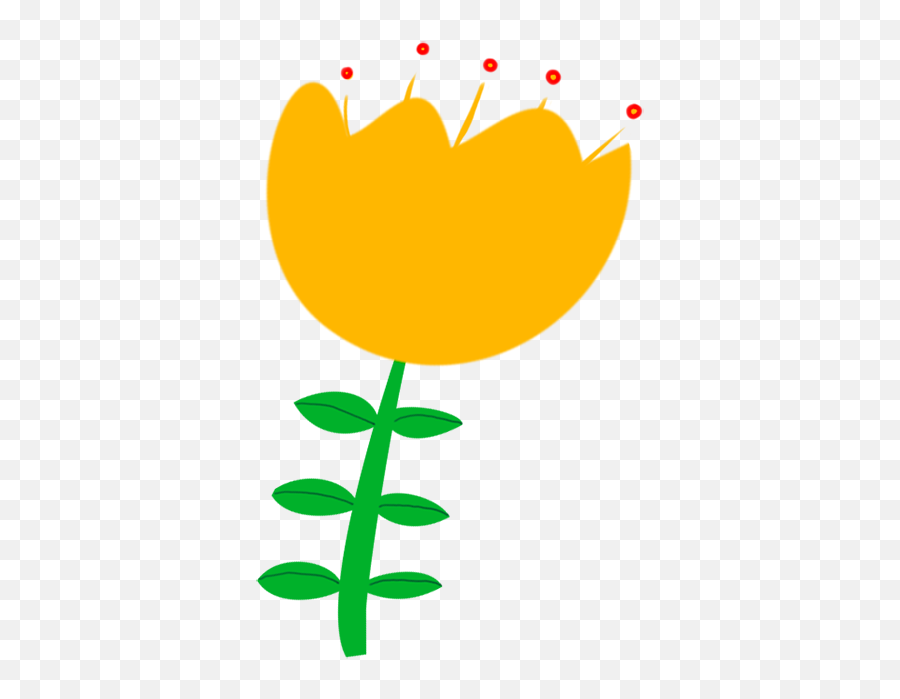 Cute Yellow Flower Png Transparent - Cute Flower Drawing Png,Cute Flower Png