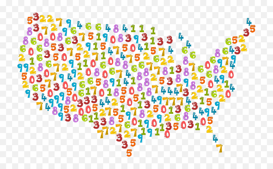 Download Free Png Number Animals United States Map - Dlpngcom Clip Art,United States Map Transparent