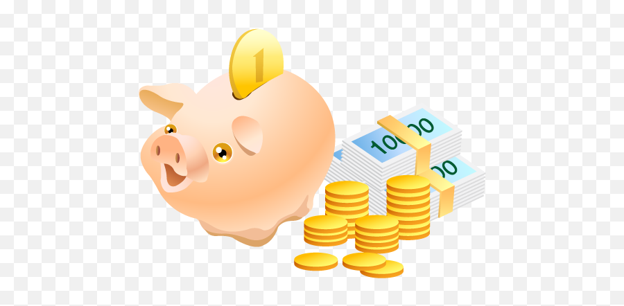 Cash Safe Money Coins Piggy Bank Pig Vector Icons - Pig Money Png,Piggy Bank Transparent