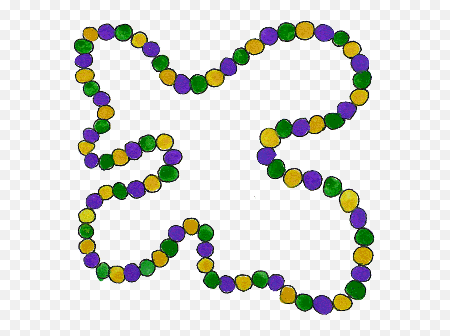 Mardi Gras Beads Clipart - Mardi Gras Beads Clip Art Free Png,Mardi Gras Beads Png