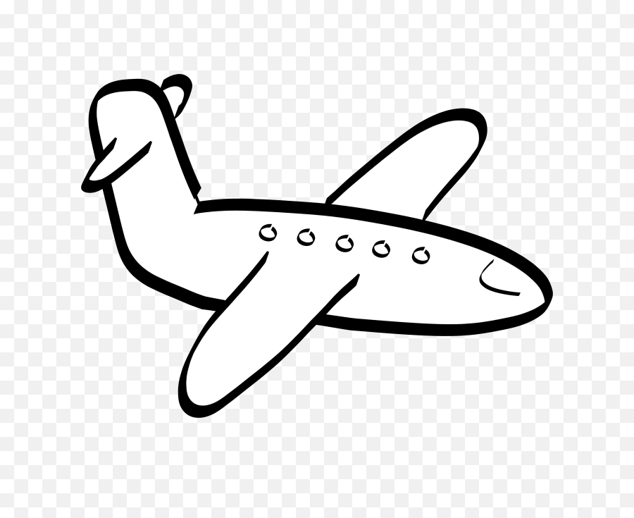 Rabbit Black And White Clipart - Wikiclipart Plane Black And White Cartoon Png,Rabbit Clipart Png