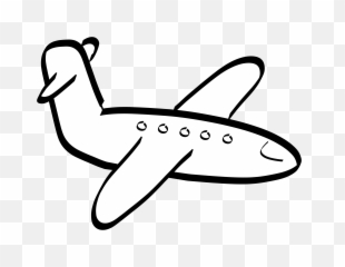 Rabbit Black And White Clipart - WikiClipArt Plane Black And White Cartoon Png