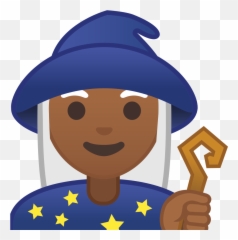 Woman Mage Medium Dark Skin Tone Icon - Mage Skin Png,Mage Png