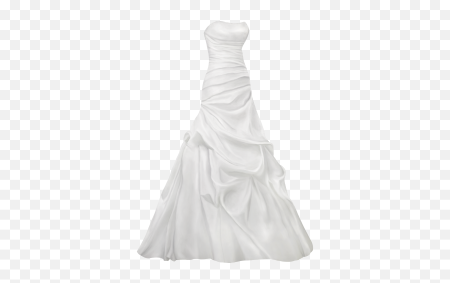 Satin Gown Wedding Dress Png Clip Art - Wedding Dress Art Png,Bride Transparent Background