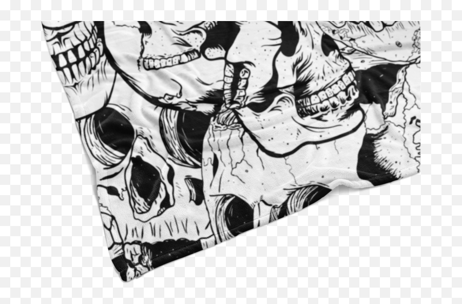 Download Hd Pile Of Skulls Fleece - Illustration Png,Pile Of Skulls Png
